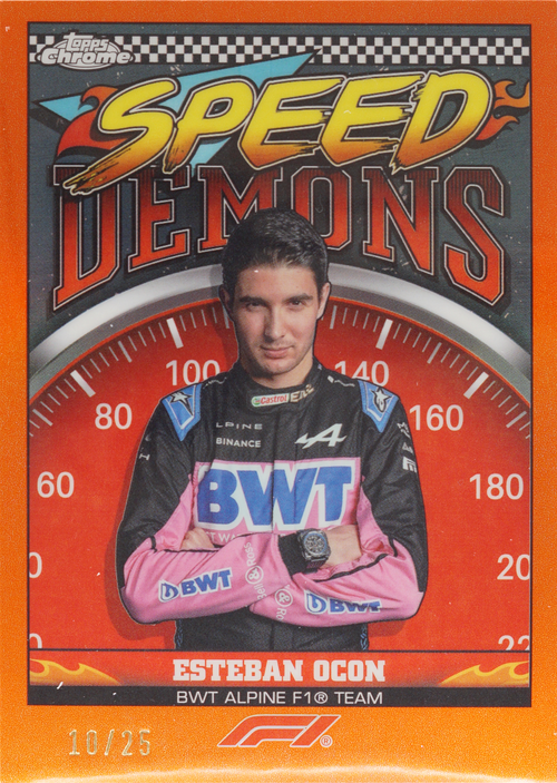 Esteban Ocon trading card