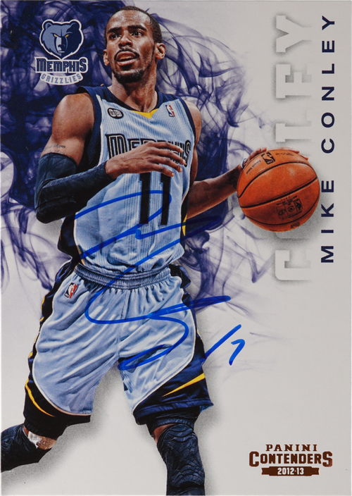 Mike Conley trading card