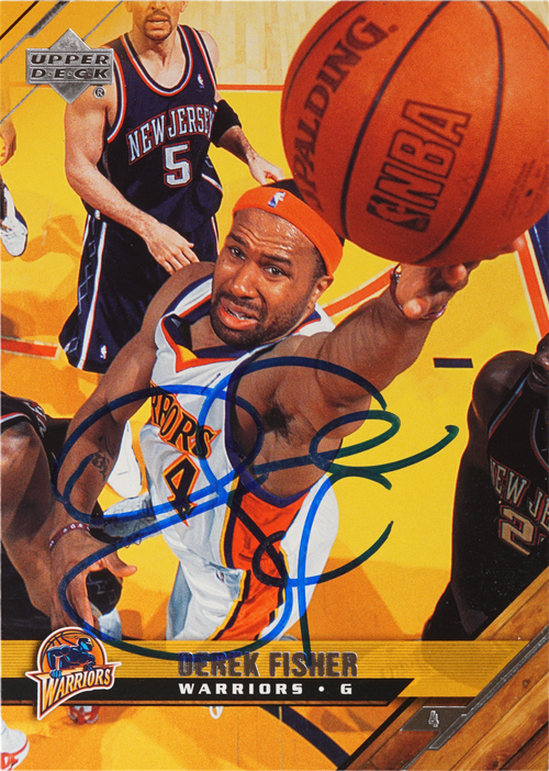 Derek Fisher trading card