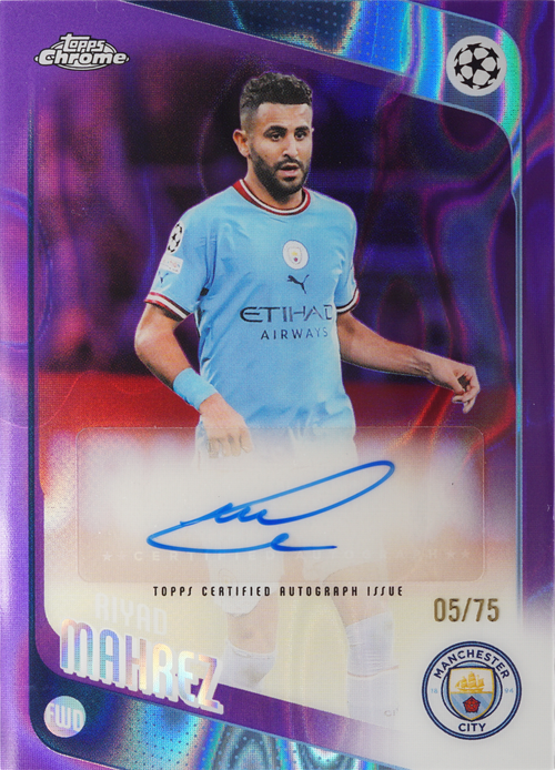 Riyad Mahrez trading card
