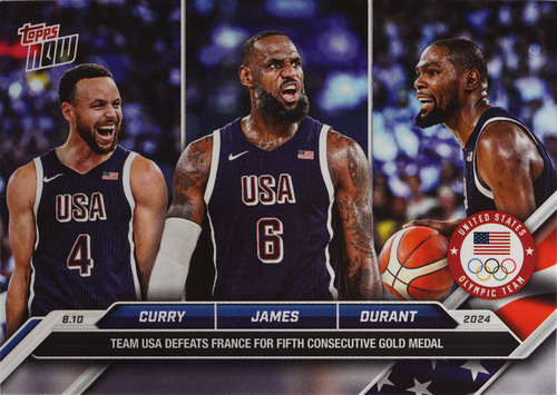 LeBron James / Steph Curry / Kevin Durant trading card