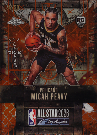 Micah Peavy trading card