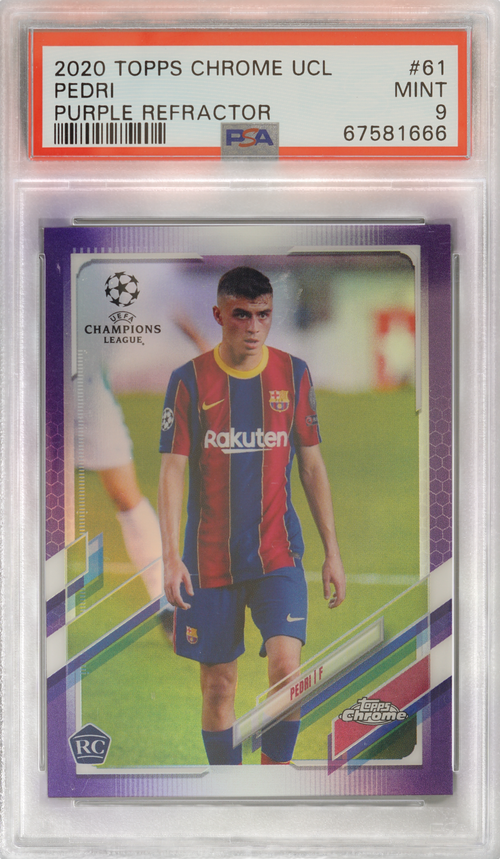 Pedri trading card