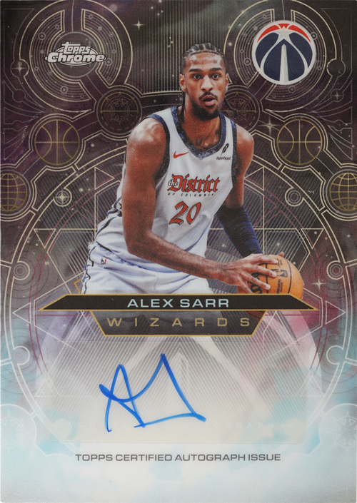 Alex Sarr trading card