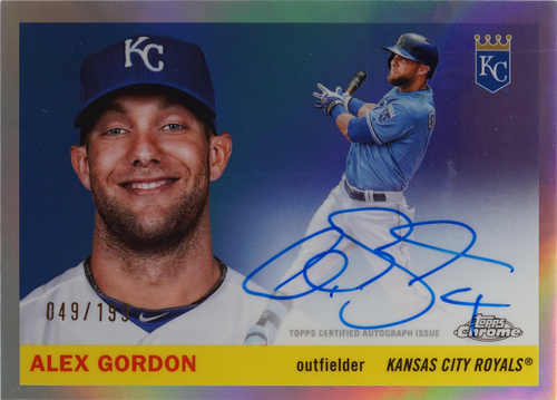Alex Gordon trading card