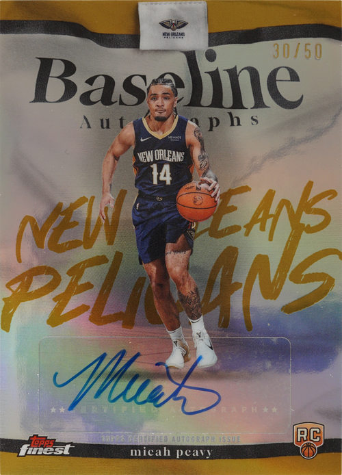 Micah Peavy trading card