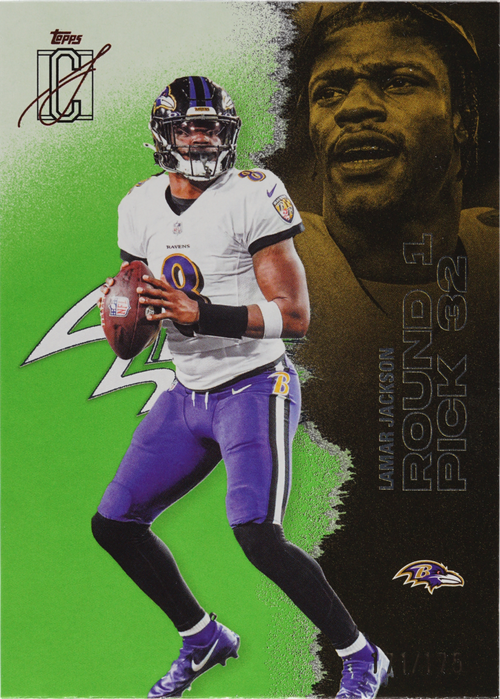 Lamar Jackson trading card