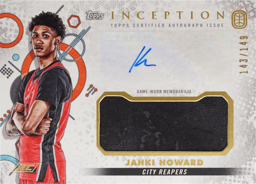 Jahki Howard trading card