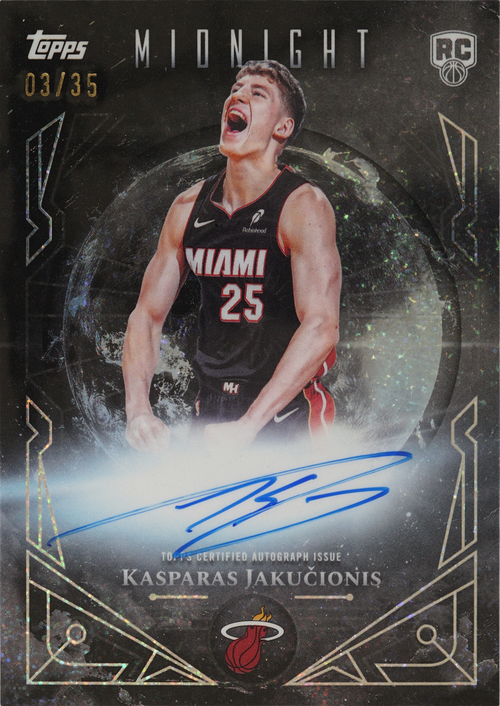 Kasparas Jakucionis trading card