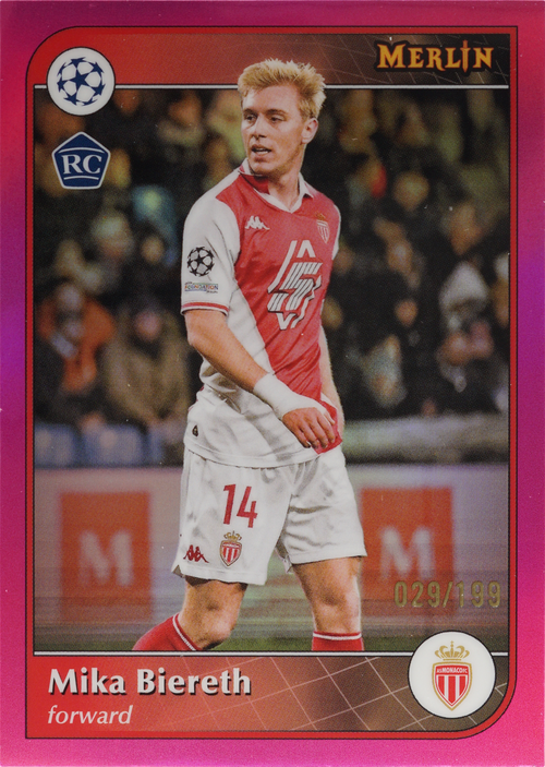 Mika Biereth trading card