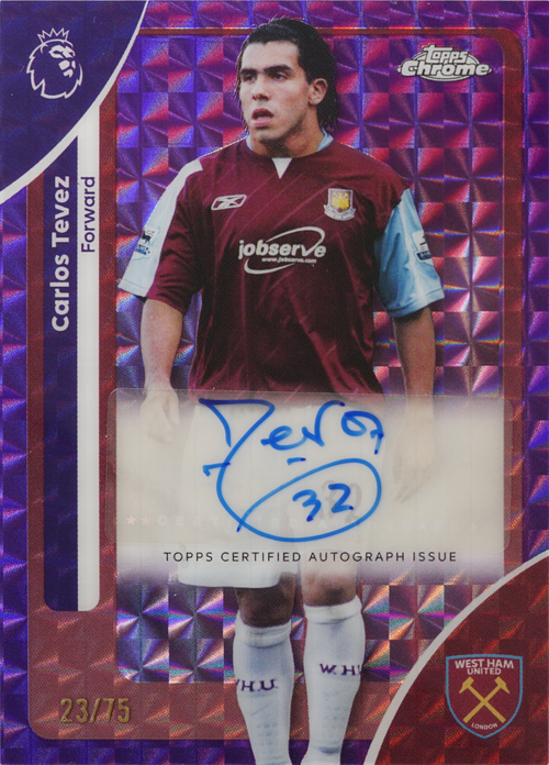 Carlos Tevez trading card