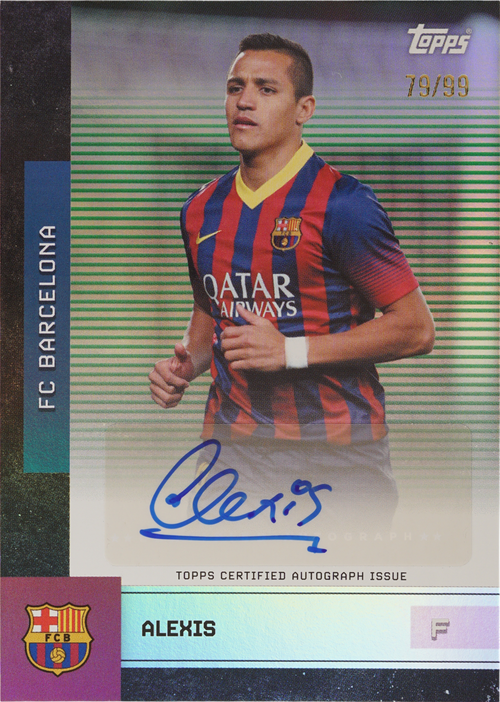 Alexis Sánchez trading card
