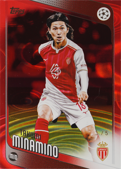 Takumi Minamino trading card