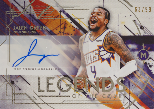 Jalen Green trading card