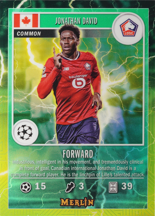 Jonathan David trading card
