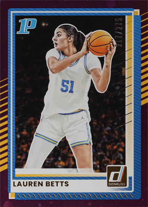 Lauren Betts trading card