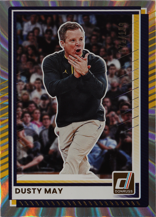 Dusty May trading card