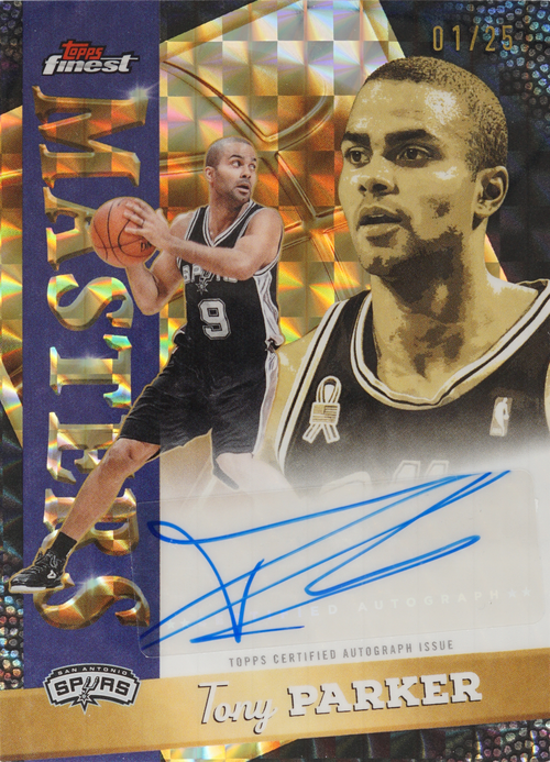 Tony Parker trading card