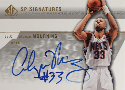 Alonzo Mourning trading card