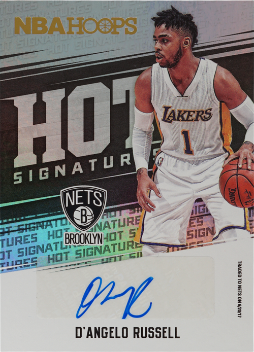 D'Angelo Russell trading card