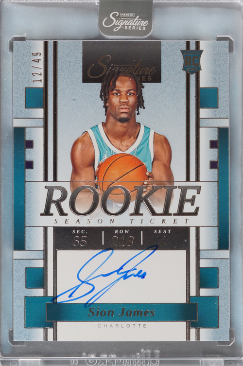 Sion James trading card