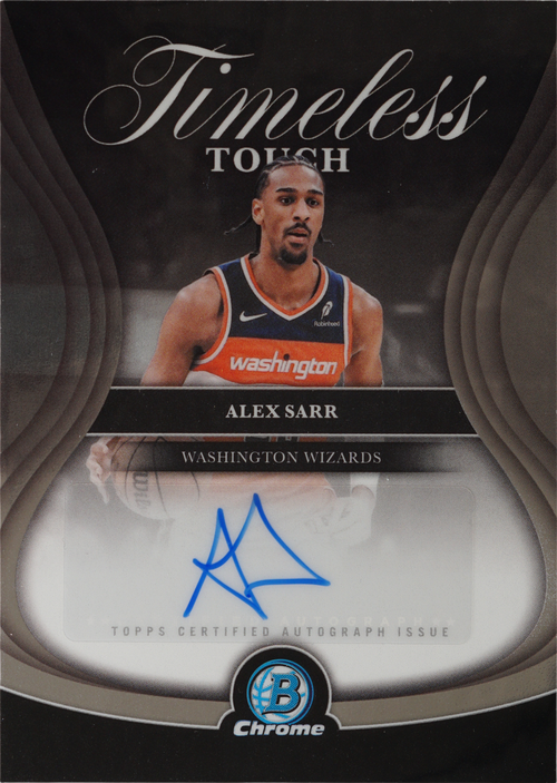 Alex Sarr trading card