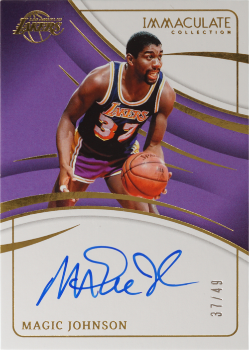 Magic Johnson trading card