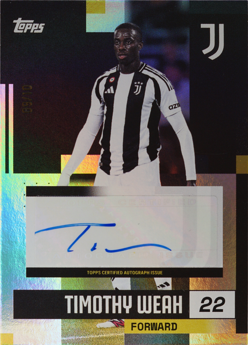 Timothy Weah trading card