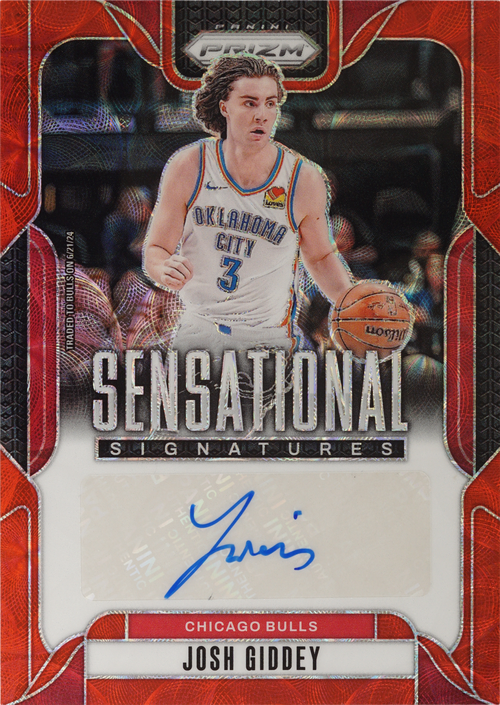 Josh Giddey trading card