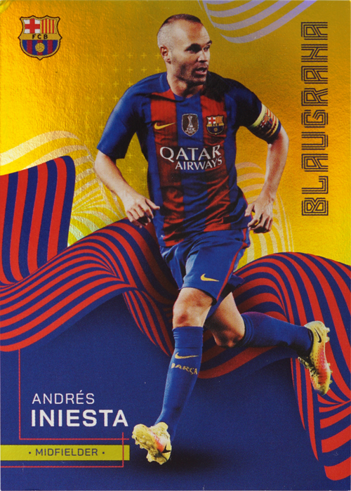 Andrés Iniesta trading card