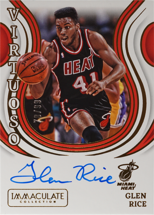Glen Rice trading card