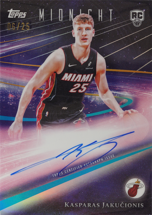 Kasparas Jakucionis trading card