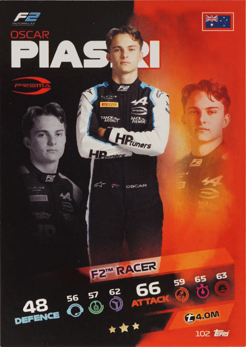 Oscar Piastri trading card