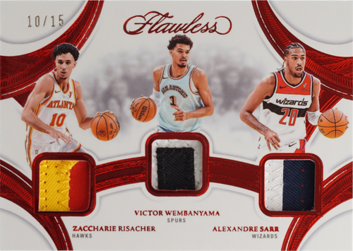 Zaccharie Risacher/Alexandre Sarr/Victor Wembanyama... trading card