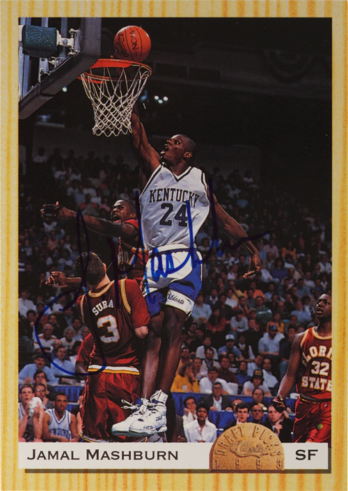 Jamal Mashburn trading card