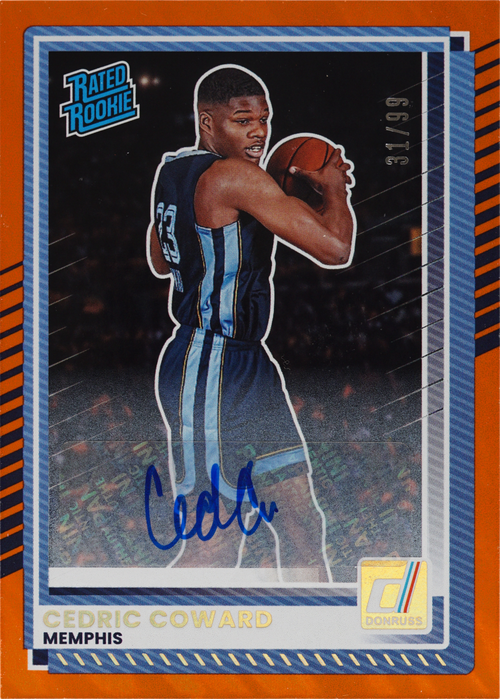 Cedric Coward trading card