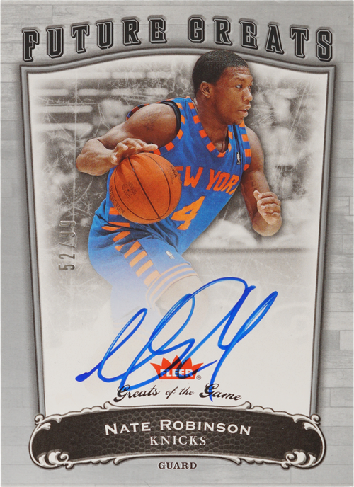 Nate Robinson trading card