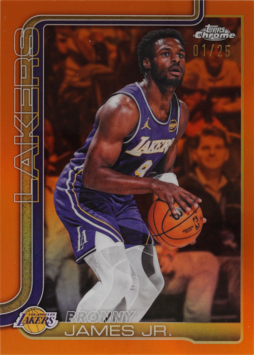 Bronny James Jr. trading card