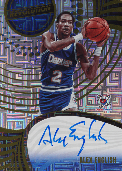 Alex English trading card