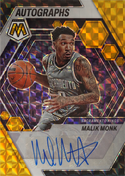 Malik Monk trading card
