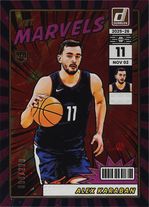 Alex Karaban trading card