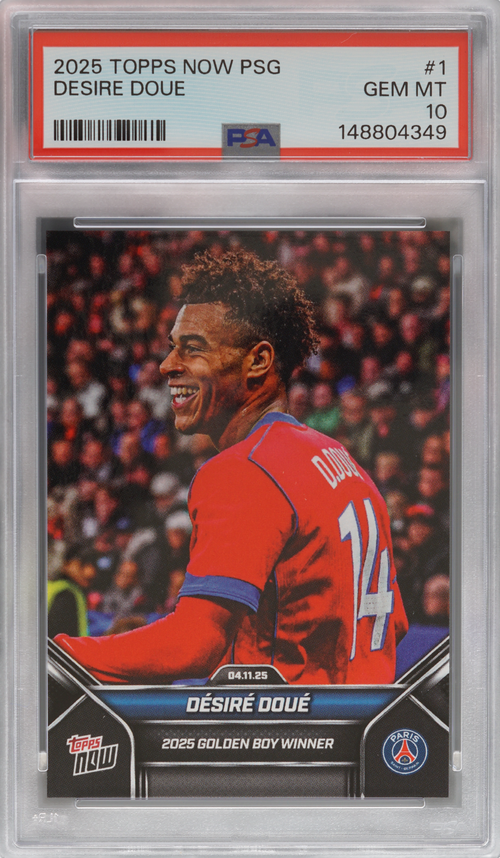 Désiré Doué trading card