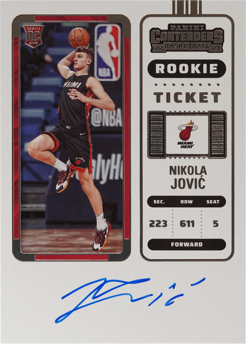 Nikola Jovic trading card