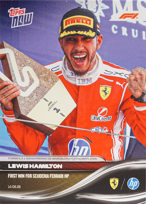 Lewis Hamilton trading card