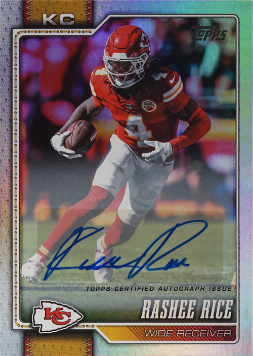 Rashee Rice trading card