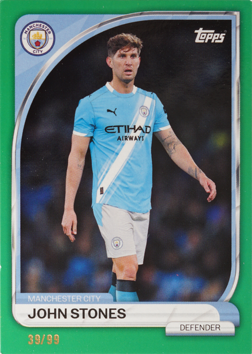 John Stones trading card