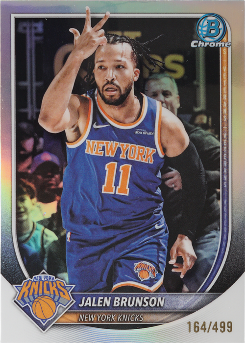 Jalen Brunson trading card