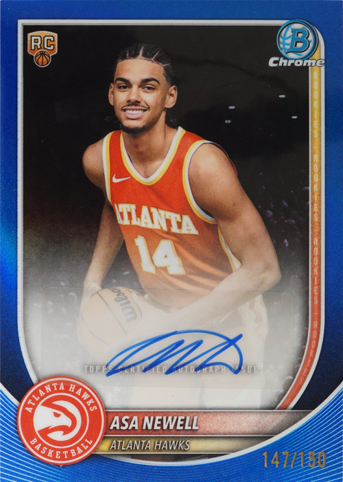 Asa Newell trading card