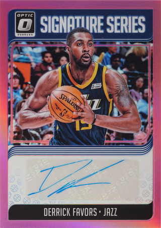 Derrick Favors trading card