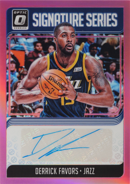 Derrick Favors trading card